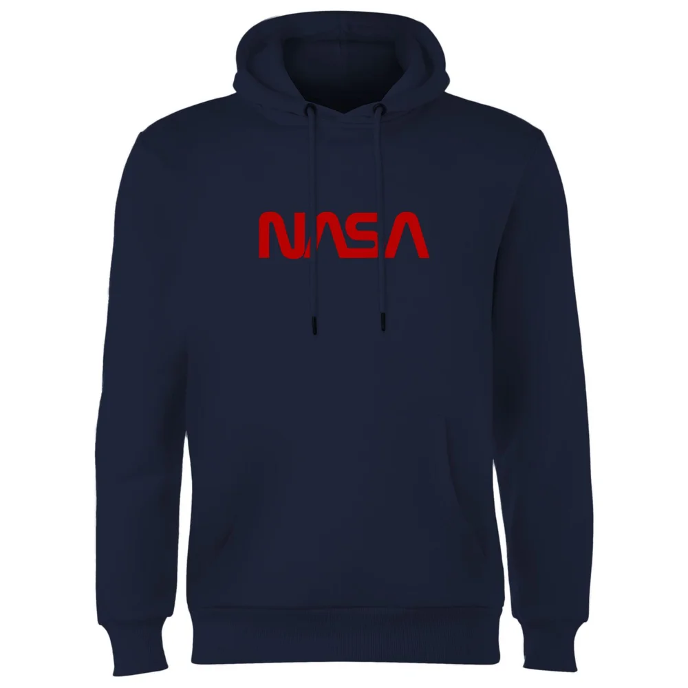 NASA Worm Logotype Hoodie - Navy - S Image 1
