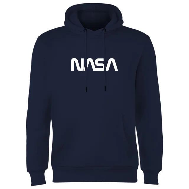 NASA Worm Logotype Hoodie - Navy