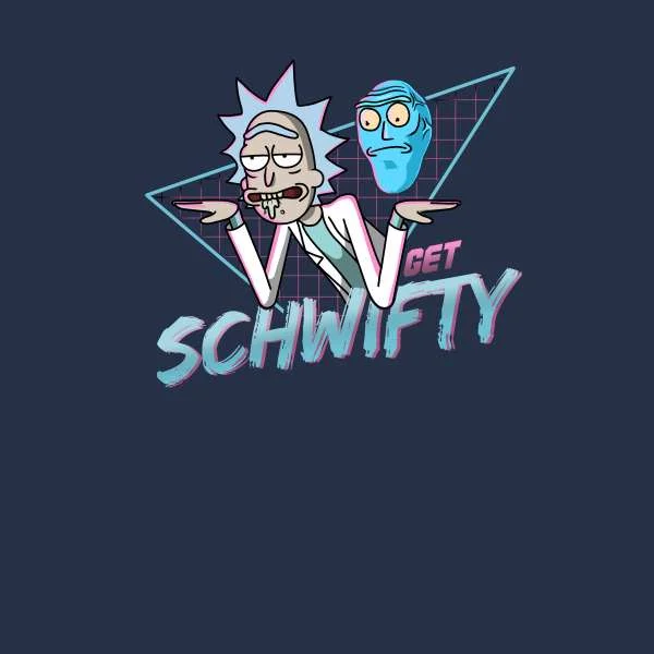 Rick and Morty Get Schwifty Hoodie - Navy