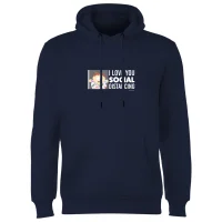 South Park Cartman I Love You Social Distancing Hoodie - Navy