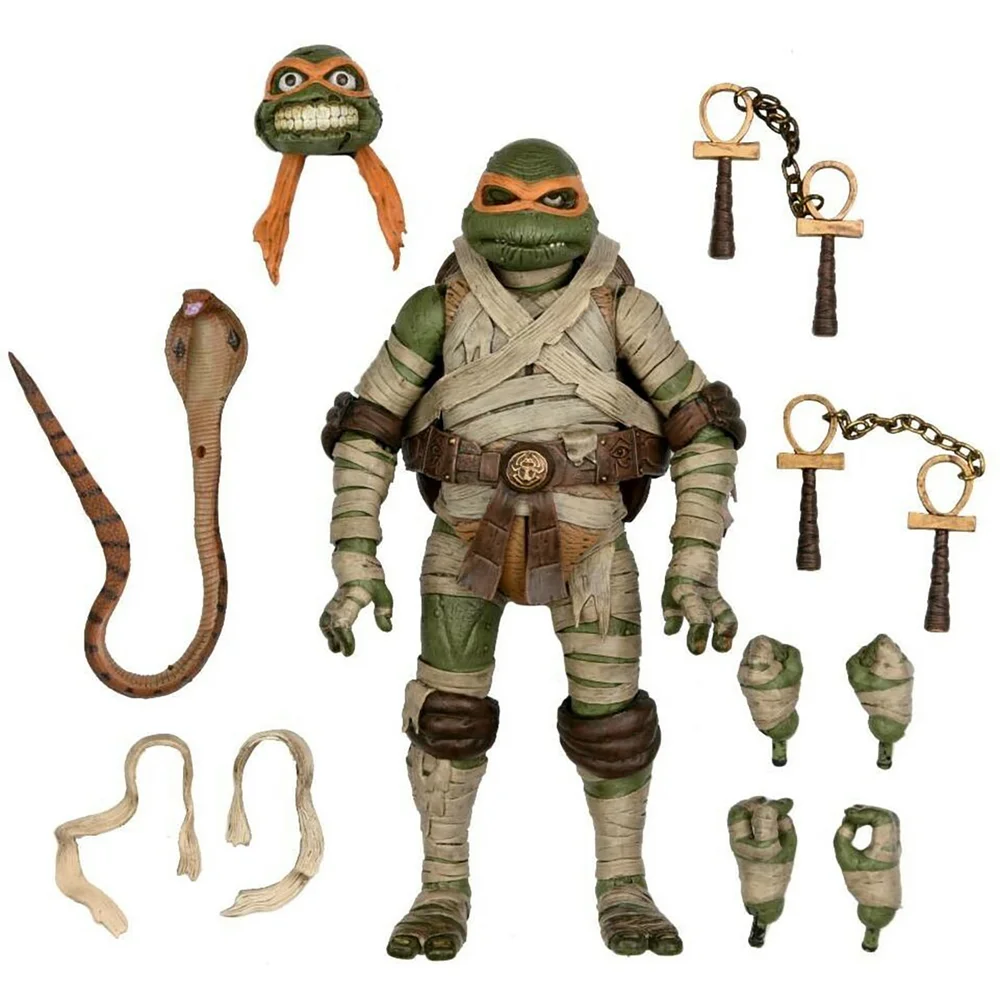 NECA TMNT x Universal Monsters Michelangelo as The Mummy Ultimate 7 Inch Action Figure Image 1