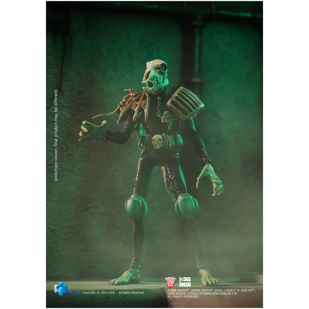 HIYA Toys Judge Dredd Exquisite Mini 1/18 Scale Figure - Judge Mortis Image 1