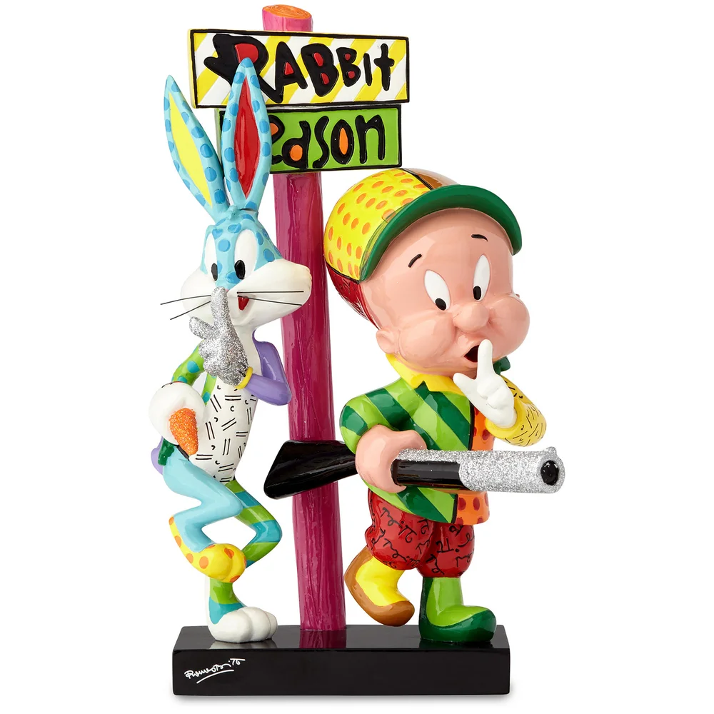 Looney Tunes Britto Elmer and Bugs Bunny Figurine Image 1