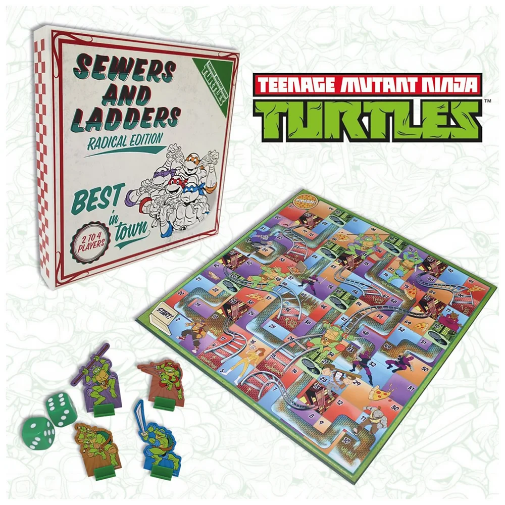 Teenage Mutant Ninja Turtles Sewers & Ladders board game Image 1