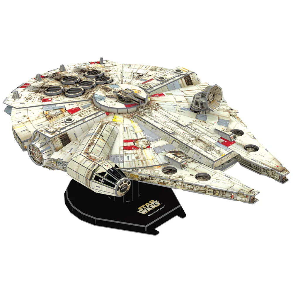 Star Wars Millennium Falcon Paper Core 3D Puzzle Model Image 1
