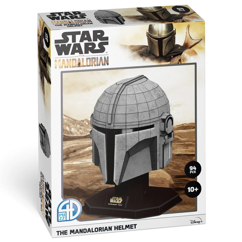 Star Wars: The Book of Boba Fett The Mandalorian's Helmet Paper Core 3D Puzzle Model Image 1