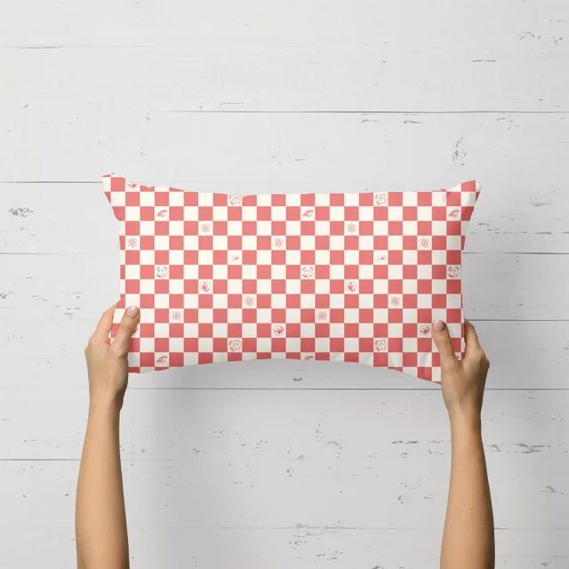 Jurassic Park Mr DNA Checker Board Rectangular Cushion