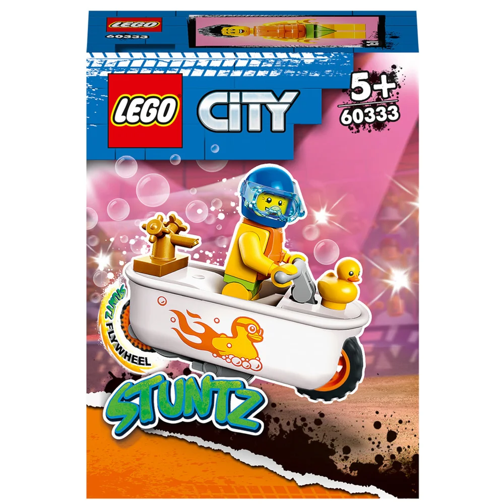 LEGO City: Stuntz Bathtub Stunt Bike Toy Motorbike Set (60333) Image 1