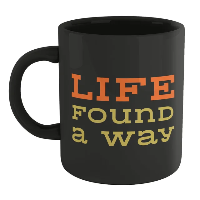 Jurassic Park Life Found A Way Mug - Black