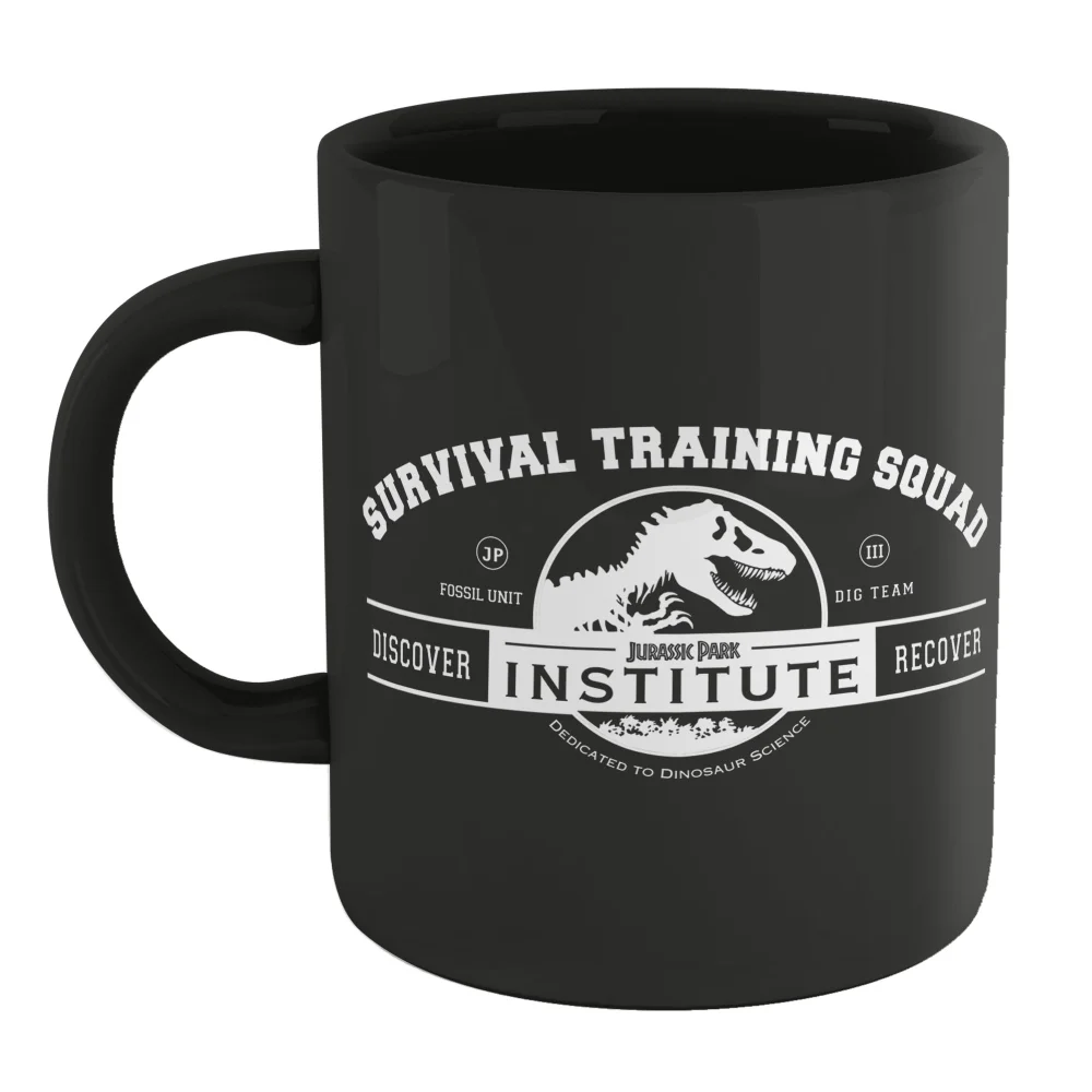 Jurassic Park Survival Training Squad Mug - Black Image 1
