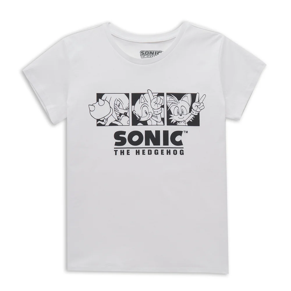 Sonic The Hedgehog Trio Women's T-Shirt - White - XS Image 1