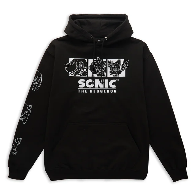 Sonic The Hedgehog Trio Hoodie - Black