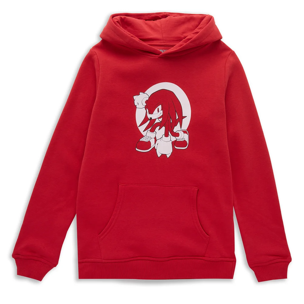 Sonic The Hedgehog Knuckles Pose Kids' Hoodie - Red - 3-4 Years Image 1
