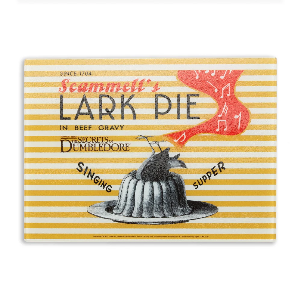 Fantastic Beasts Scammet's Lark Pie Chopping Board Image 1