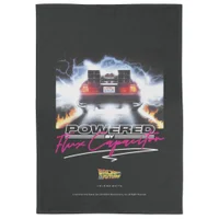 Back To The Future Powered By Flux Capacitor Tea Towel