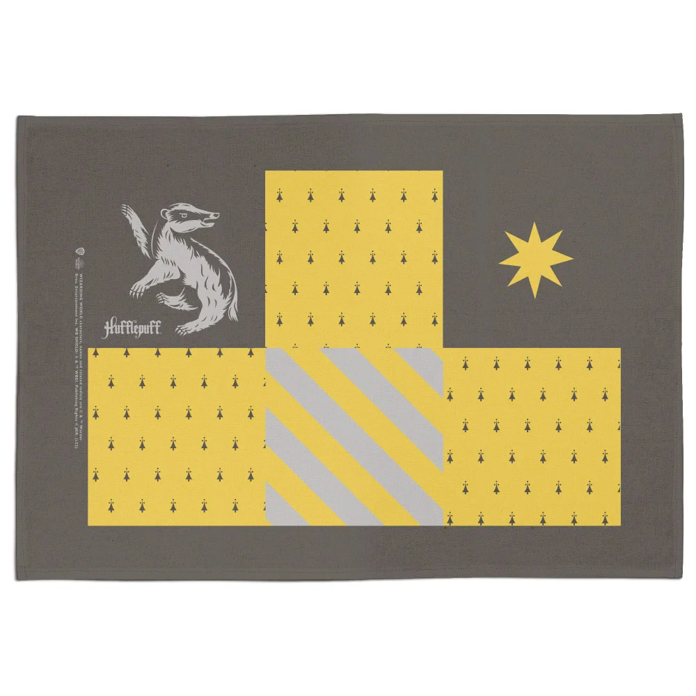 Harry Potter Hufflepuff House Tea Towel Image 1