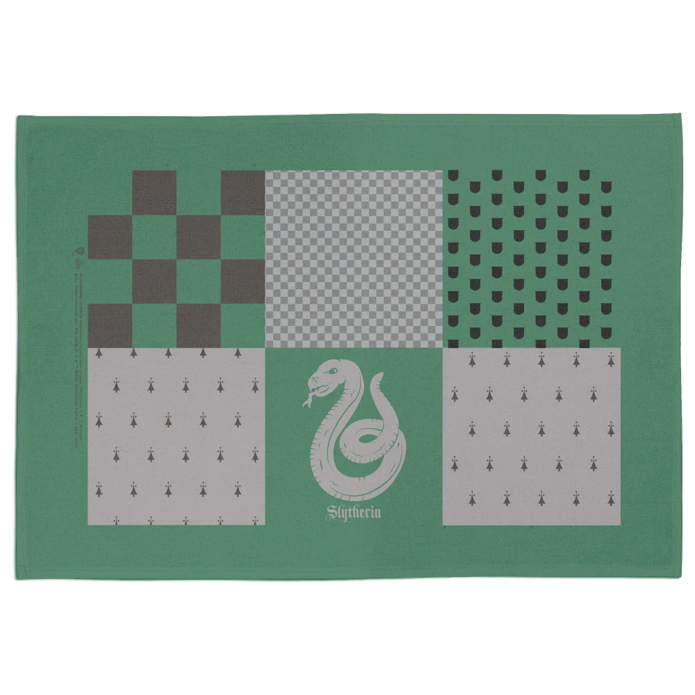 Harry Potter Slytherin House Tea Towel Image 1