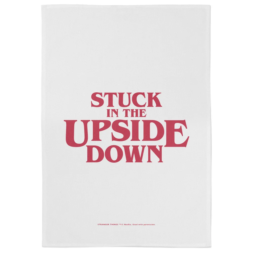 Stranger Things Stuck In The Upside Down Tea Towel Image 1