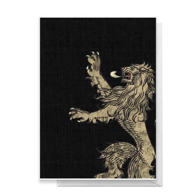 Game of Thrones House Lannister Greetings Card