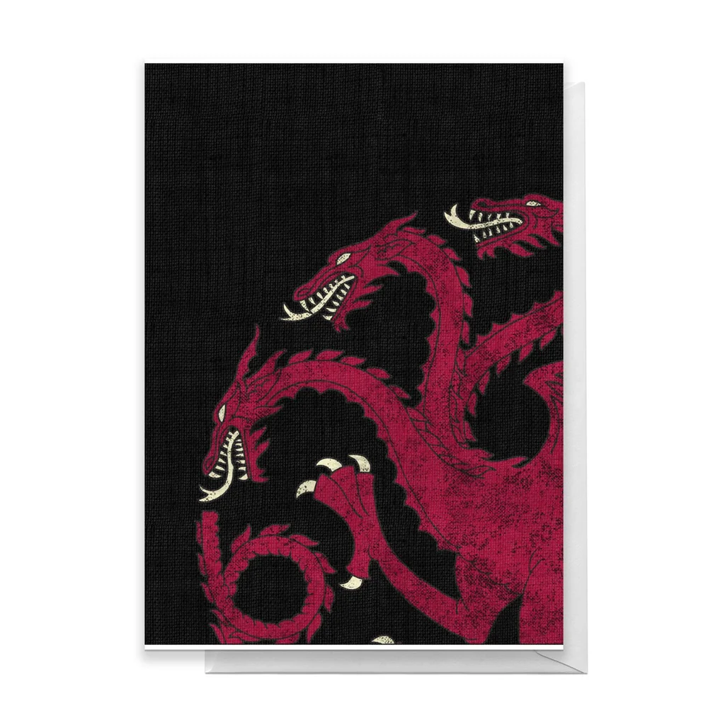 Game of Thrones House Targaryen Greetings Card - Standard Card Image 1