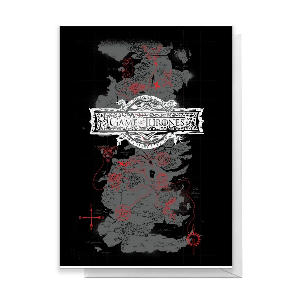 Game of Thrones Westeros Greetings Card - Standard Card Image 1