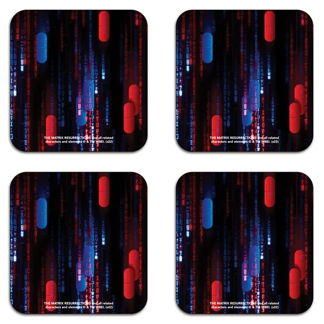 Matrix Pattern Coaster Set