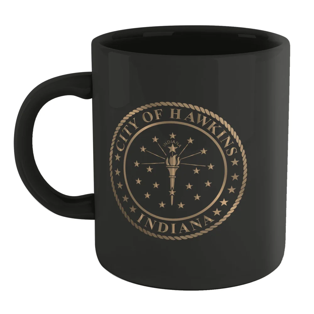 Stranger Things City Of Hawkins Mug - Black Image 1