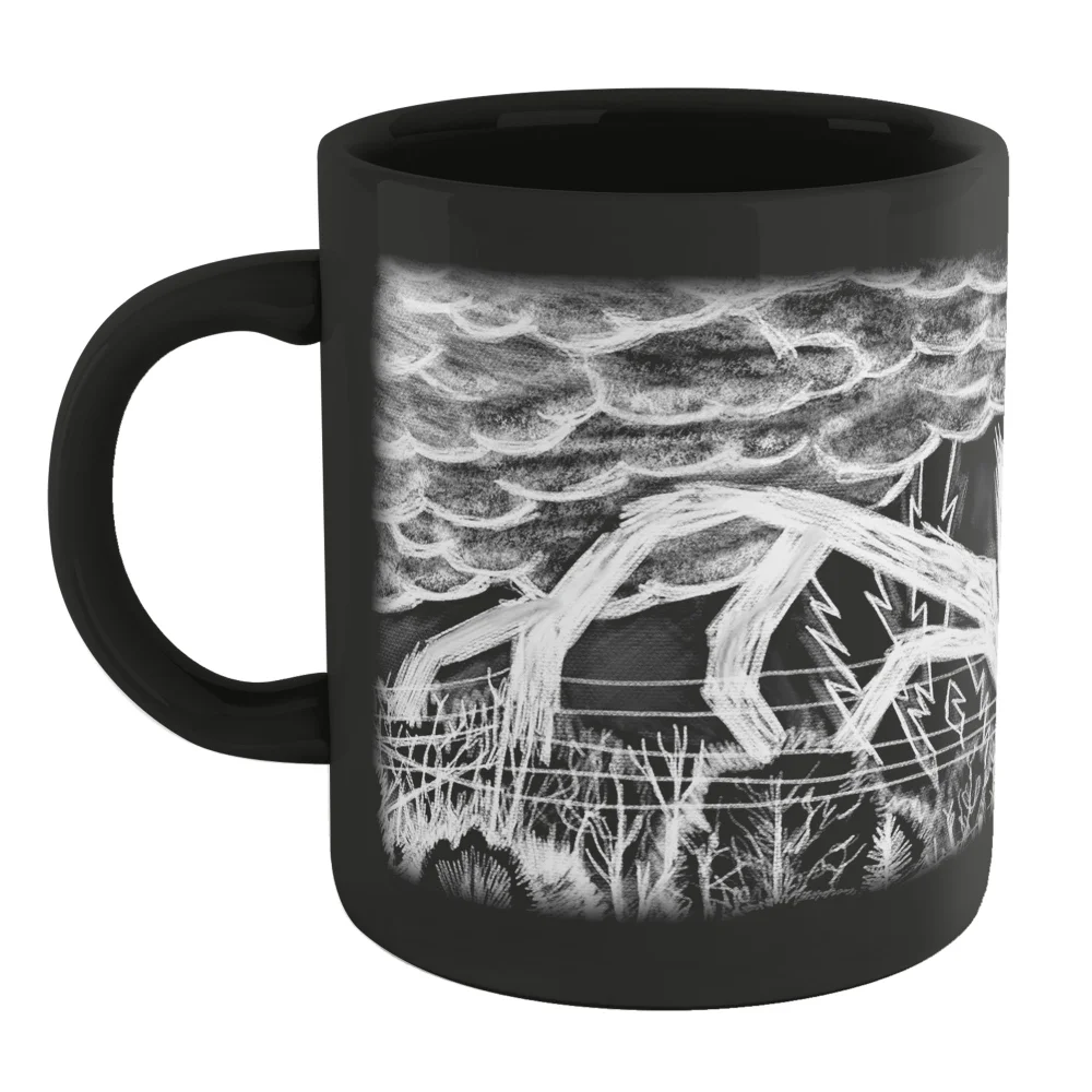 Stranger Things Mind Flayer Drawing Mug - Black Image 1