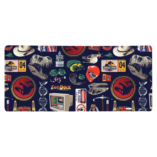 Jurassic Park Retro Icons Gaming Mouse Mat