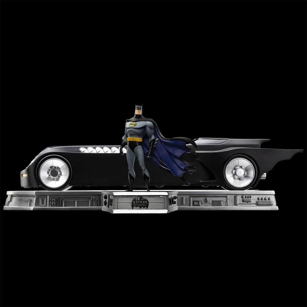 Iron Studios DC Comics Batman The Animated Series Batman Batmobile 1/10 Art Scale Statue Image 1