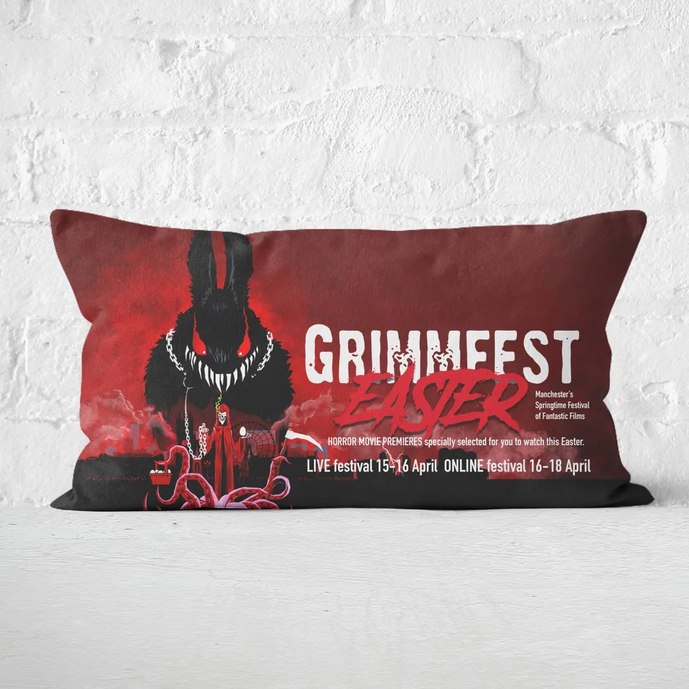Grimmfest 2022 Grimmfest Easter Rectangular Cushion - 30x50cm - Soft Touch Image 1