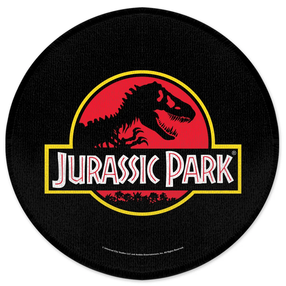Jurassic Park Jurassic Park Logo Round Bath Mat Image 1