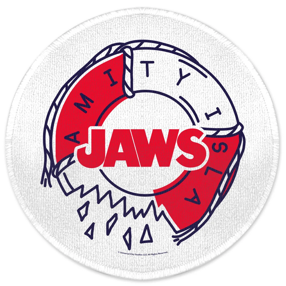 Jaws Amity Island Life Preserver Round Bath Mat Image 1