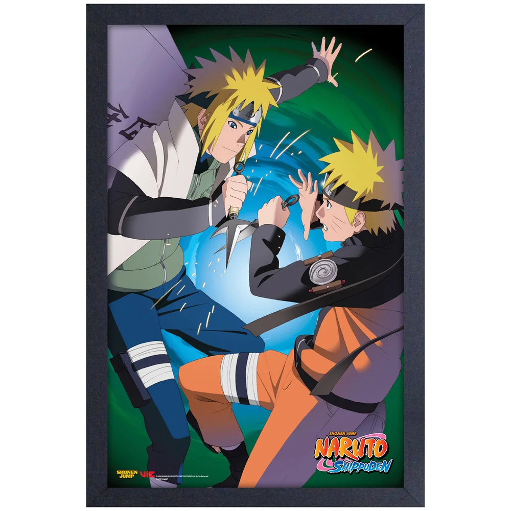 Naruto Minato Fight Framed Art Print Image 1