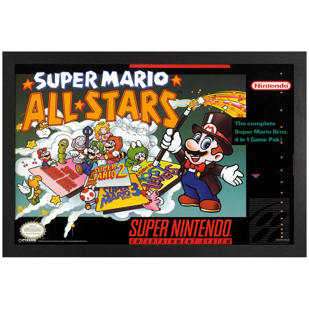 Super Mario All-Stars Framed Art Print Image 1