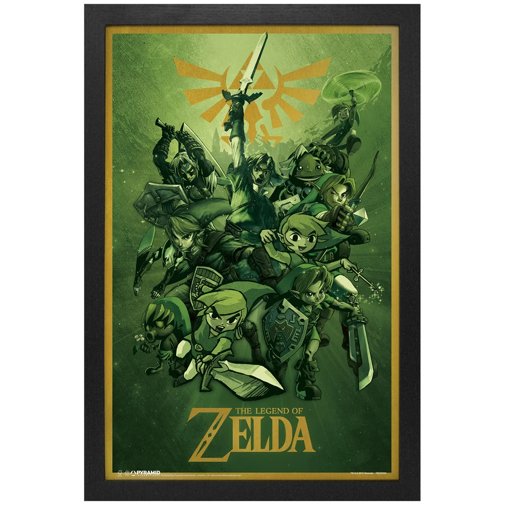 The Legend of Zelda Links Framed Art Print Image 1