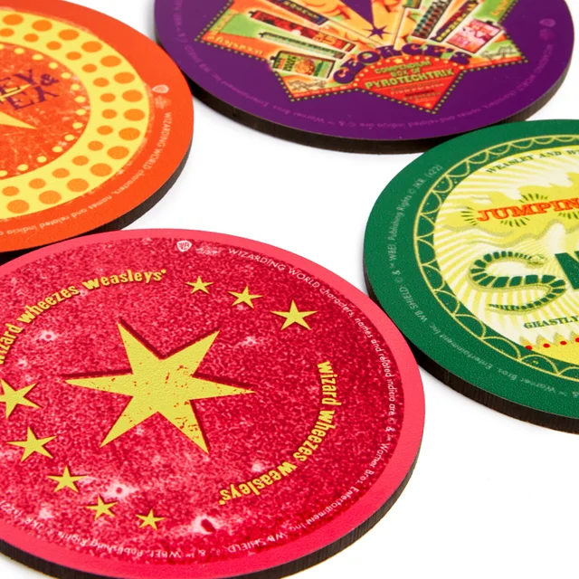 Decorsome x Harry Potter Magic Badges Round Coaster Set