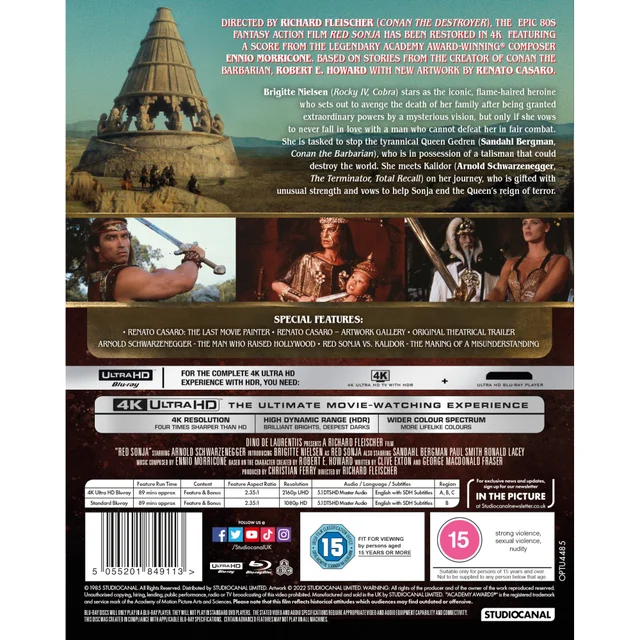 Red Sonja - 4K Ultra HD (includes Blu-ray)