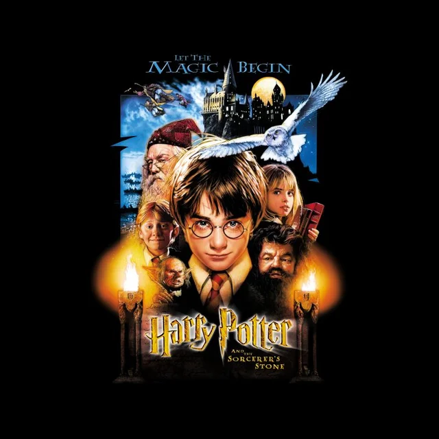 Harry Potter The Sorcerer's Stone Unisex T-Shirt - Black