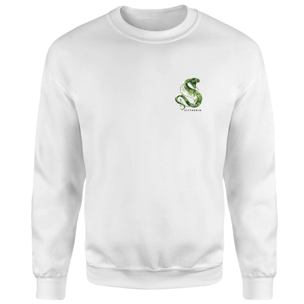 Harry Potter Slytherin Sweatshirt - White - S Image 1