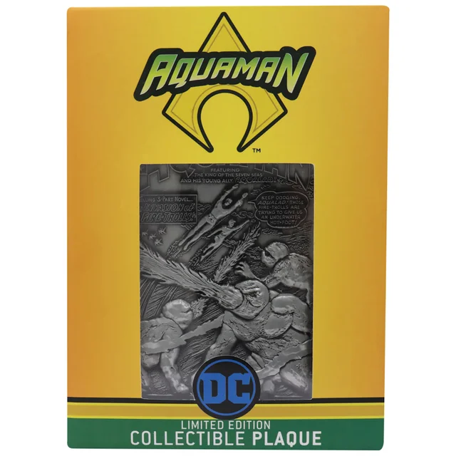 Fanattik Aquaman DC Comics Limited Edition Collectible Ingot