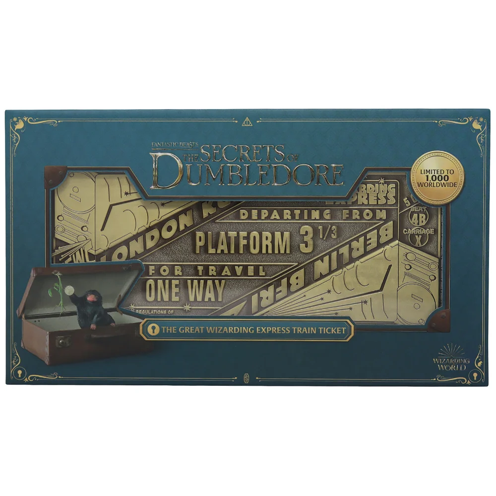 Fanattik Fantastic Beasts The Great Wizarding Express Limited Edition Train Ticket Image 1
