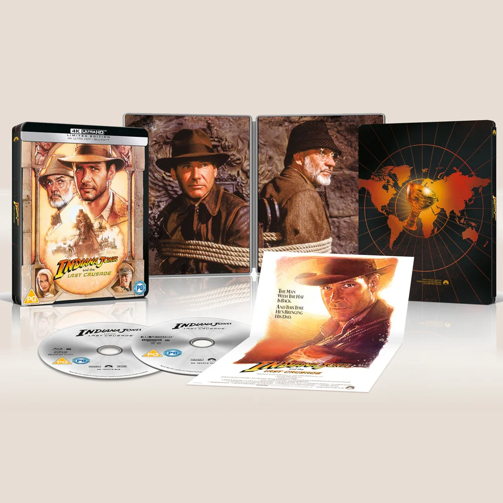 Indiana Jones And The Last Crusade 4K Ultra HD Steelbook (Includes Blu-ray) Image 1
