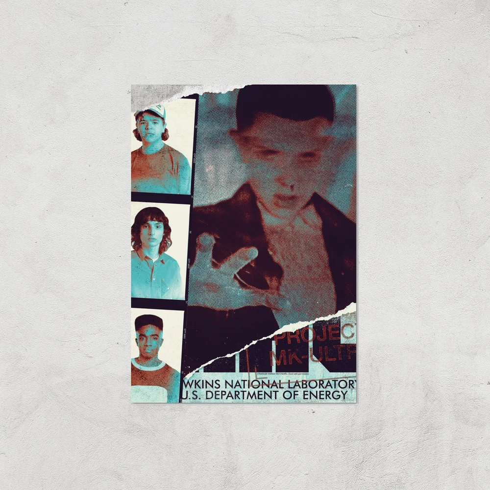 Stranger Things National Laboratory Giclee Art Print - A4 - Print Only Image 1