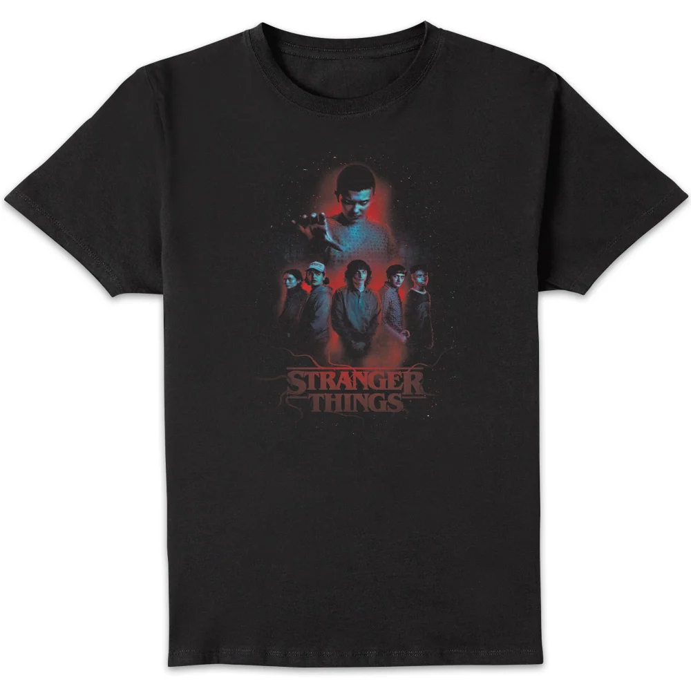Stranger Things Characters Composition Unisex T-Shirt - Black - S Image 1