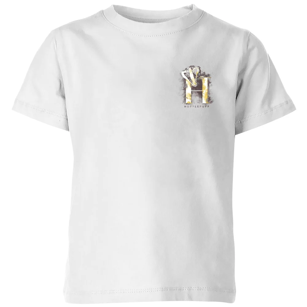 Harry Potter Hufflepuff Kids' T-Shirt - White - 3-4 Years Image 1