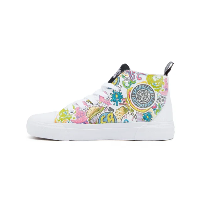 Akedo x SpongeBob SquarePants Kids' High Top - White