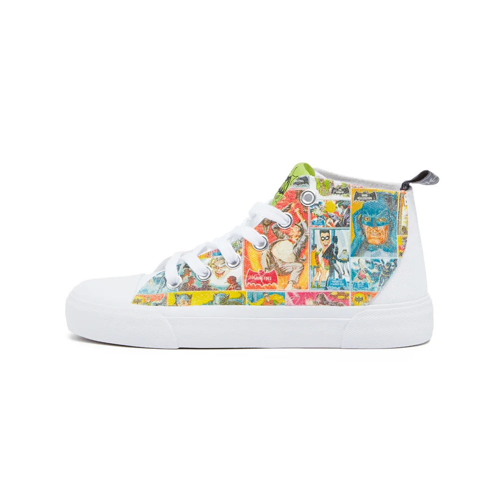Akedo x DC Comics Batman Classic Kids' High Top - White - UK Kids 10 / EU28 Image 1