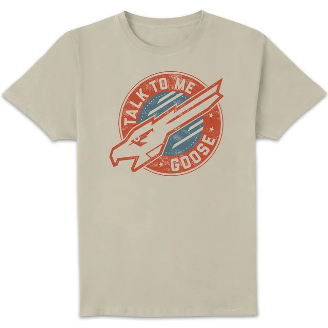 Top Gun Talk To Me Goose Unisex T-Shirt - White Vintage Wash