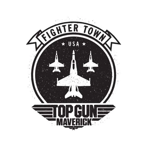 Top Gun Maverick Fighter Town USA Hoodie - White